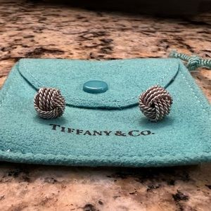 Tiffany & Co Knot Sterling Silver Earrings